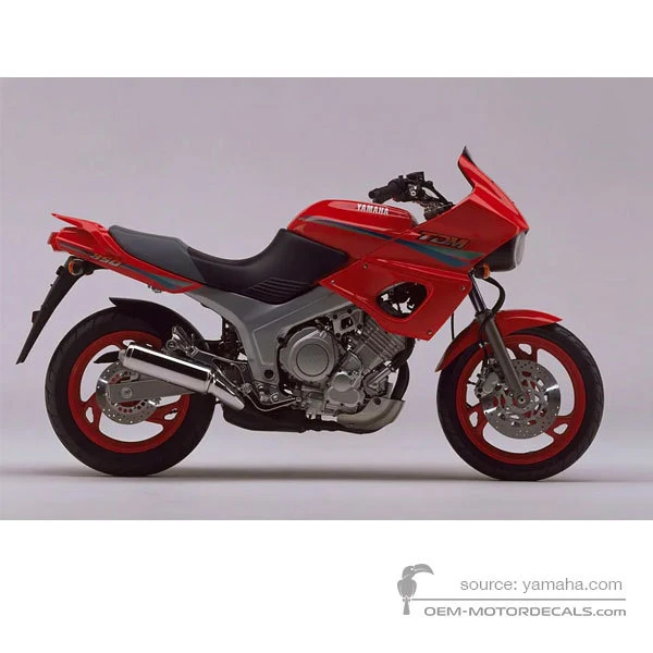 Pegatinas para Yamaha TDM850 1993 - Rojo • Yamaha Pegatinas OEM
