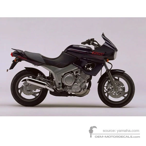Aufkleber für Yamaha TDM850 1994 - Violett • Yamaha OEM-Aufkleber