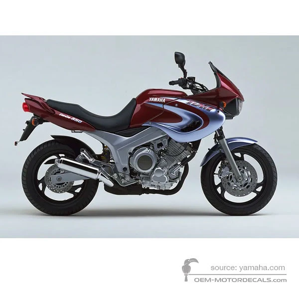 Aufkleber für Yamaha TDM850 2001 - Rot • Yamaha OEM-Aufkleber