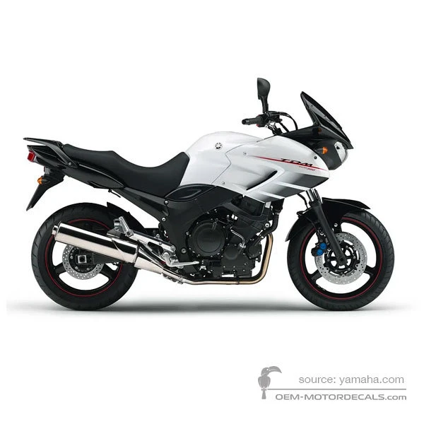 Naklejki do Yamaha TDM900 2007 - Biały • Yamaha Naklejki OEM