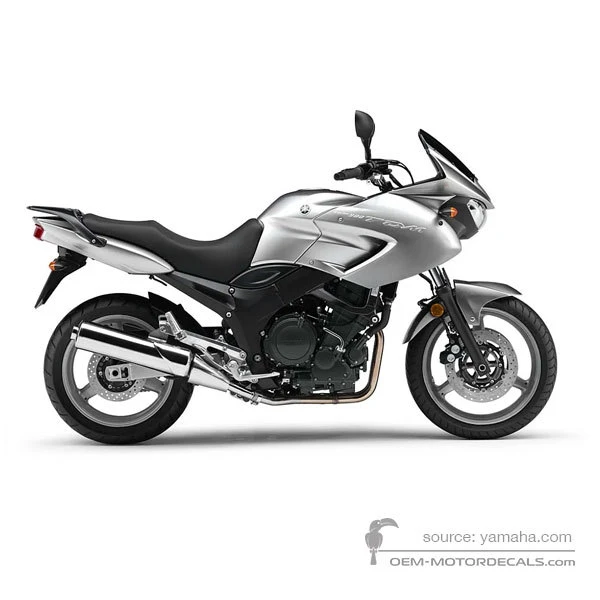 Decals for Yamaha TDM900 2009 - Silver • Yamaha OEM Decals