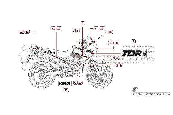 Yamaha TDR125 1992