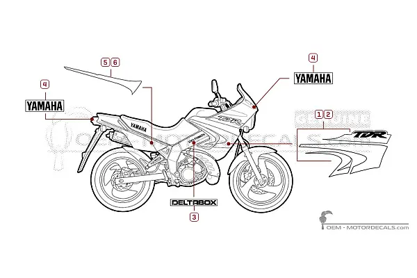 Yamaha TDR125 2001