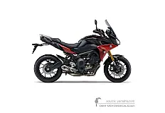 Stickers voor Yamaha TRACER 900 GT 2020 - Donkergrijs • Yamaha OEM Stickers