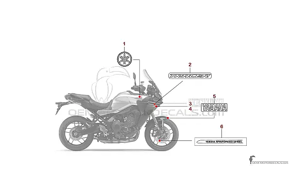 Yamaha TRACER 9 GT 2021 - Weiss