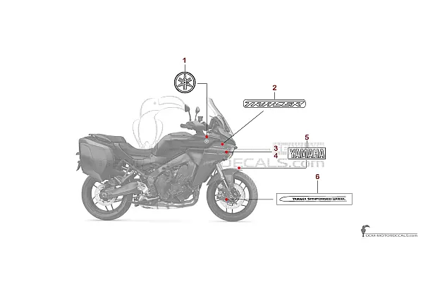 Yamaha TRACER 9 GT 2025 - Ciemnoszary