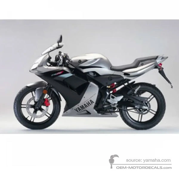 Pegatinas para Yamaha TZR50 2004 - Plata • Yamaha Pegatinas OEM