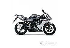 Naklejki do Yamaha TZR50 2005 - Szary • Yamaha Naklejki OEM