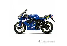 Stickers voor Yamaha TZR50 2005 - Blauw Rossi • Yamaha OEM Stickers
