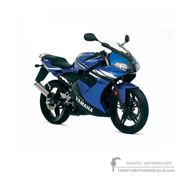 Pegatinas para Yamaha TZR50 2006 - Azul • Yamaha Pegatinas OEM