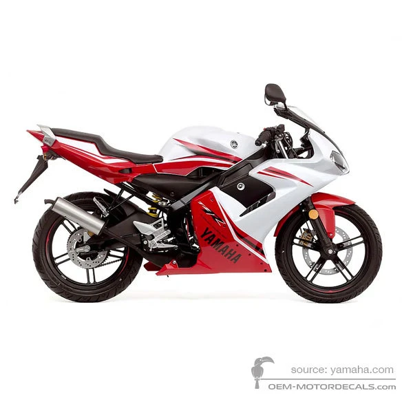 Pegatinas para Yamaha TZR50 2007 - Blanco • Yamaha Pegatinas OEM