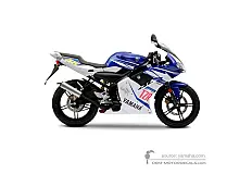 Stickers voor Yamaha TZR50 2008 - Blauw Rossi • Yamaha OEM Stickers