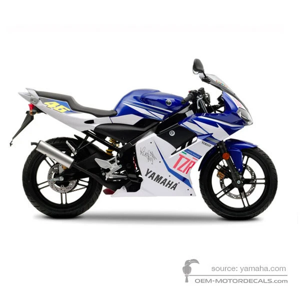 Pegatinas para Yamaha TZR50 2008 - Azul Rossi • Yamaha Pegatinas OEM