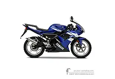 Naklejki do Yamaha TZR50 2009 - Niebieski • Yamaha Naklejki OEM