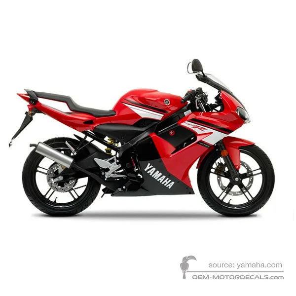 Pegatinas para Yamaha TZR50 2009 - Rojo • Yamaha Pegatinas OEM