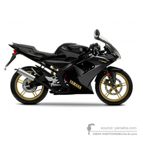 Pegatinas para Yamaha TZR50 2011 - Negro • Yamaha Pegatinas OEM