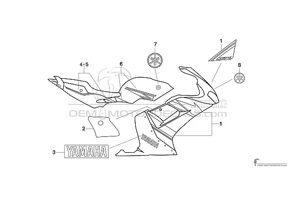 Yamaha TZR50 2011 - Blauw