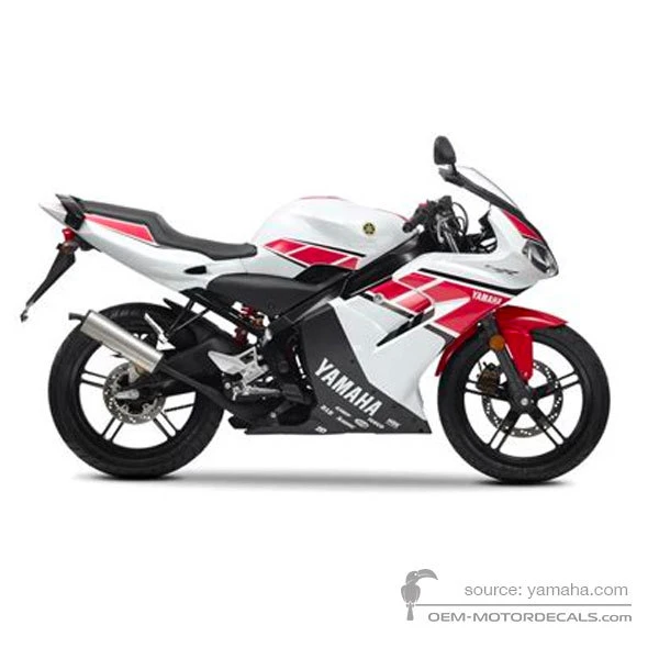 Adesivi per Yamaha TZR50 2012 - Bianco • Yamaha Adesivi OEM
