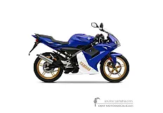 Stickers voor Yamaha TZR50 2012 - Blauw • Yamaha OEM Stickers