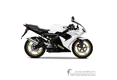 Naklejki do Yamaha TZR50 2012 - Biały • Yamaha Naklejki OEM