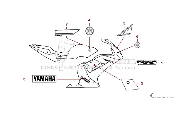 Yamaha TZR50 2012 - Biały