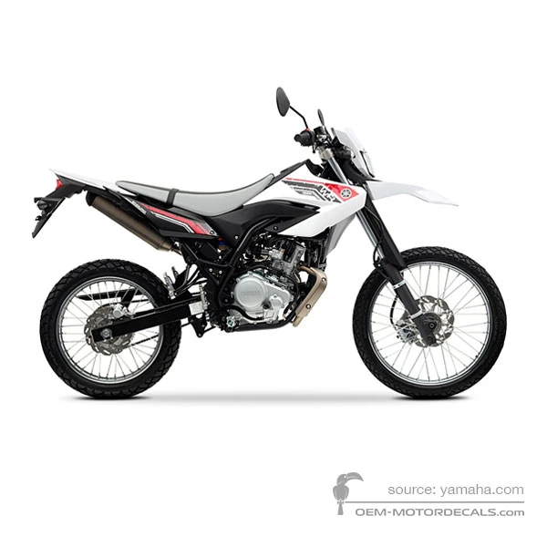 Pegatinas para Yamaha WR125R 2011 - Blanco • Yamaha Pegatinas OEM