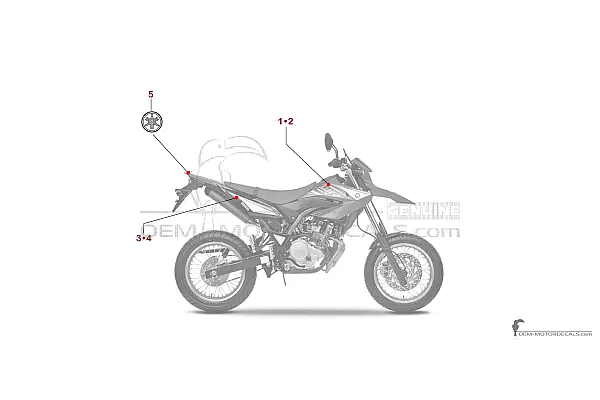 Yamaha WR125X 2009 - Blauw