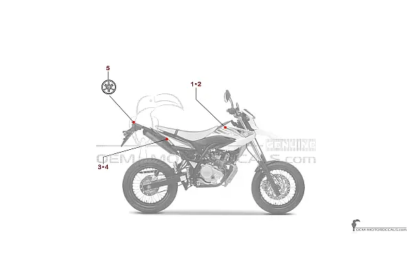 Yamaha WR125X 2009 - Wit