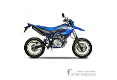 Decals for Yamaha WR125X 2010 - Blue • Yamaha OEM Decals