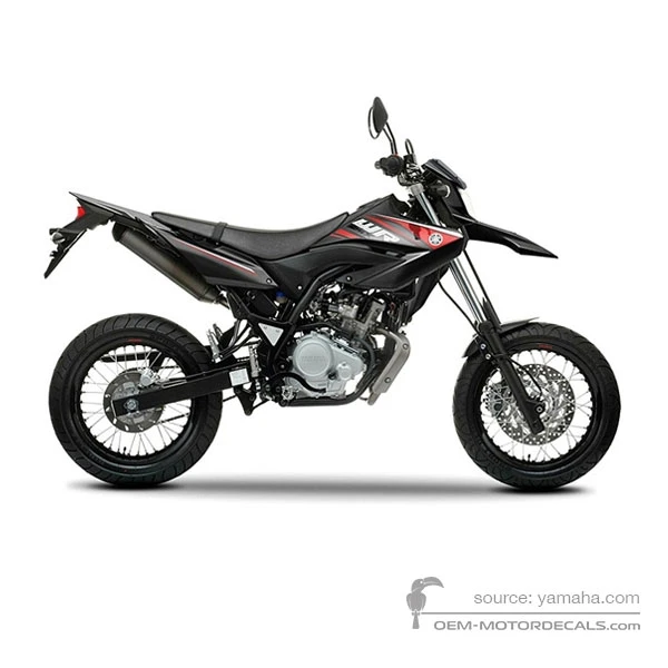 Naklejki do Yamaha WR125X 2010 - Czarny • Yamaha Naklejki OEM