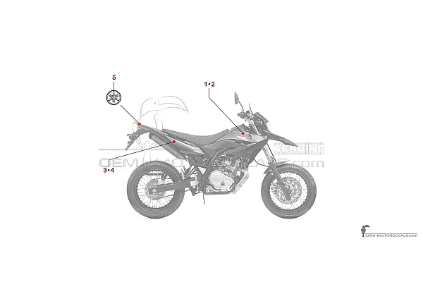 Yamaha WR125X 2011 - Schwarz