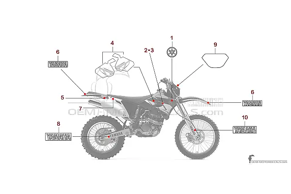 Yamaha WR250F 2004 - Blauw