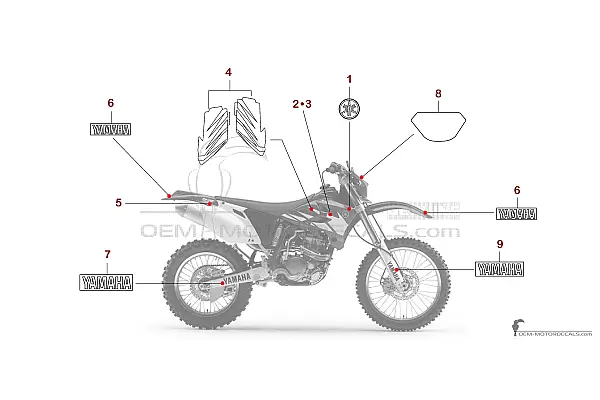 Yamaha WR250F 2005 - Blauw