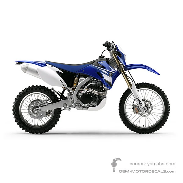 Adesivi per Yamaha WR250F 2008 - Blu • Yamaha Adesivi OEM