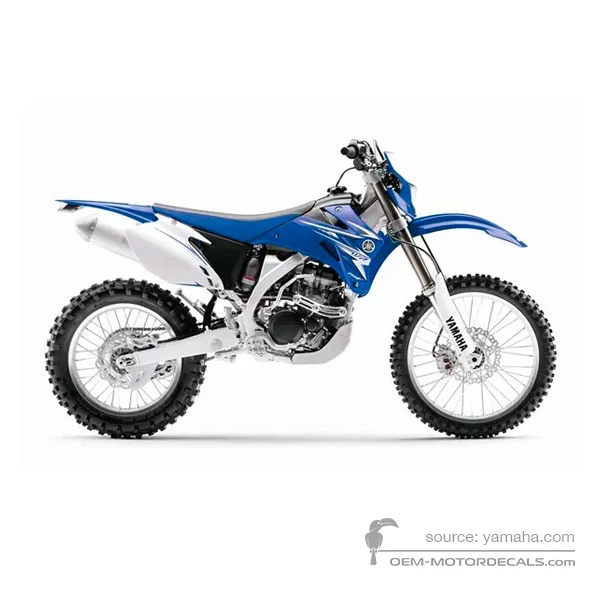 Stickers voor Yamaha WR250F 2009 - Blauw • Yamaha OEM Stickers