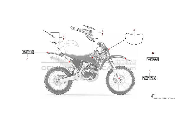 Yamaha WR250F 2009 - Niebieski