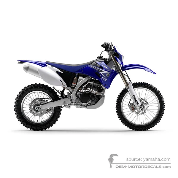 Stickers voor Yamaha WR250F 2010 - Blauw • Yamaha OEM Stickers