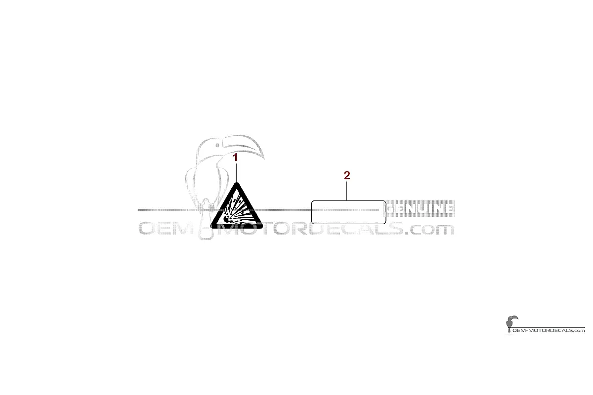 Stickers voor Yamaha WR250F 2013 - Voorzichtigheid labels • Yamaha OEM Stickers