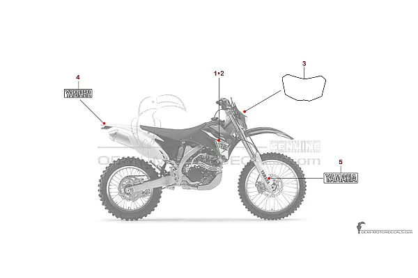Yamaha WR250F 2014 - Blauw