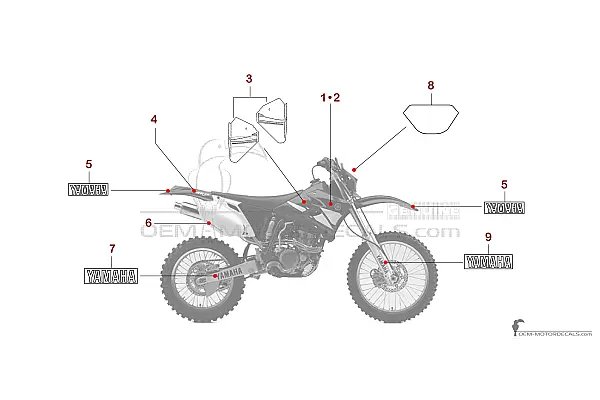 Yamaha WR450F 2003 - Blau