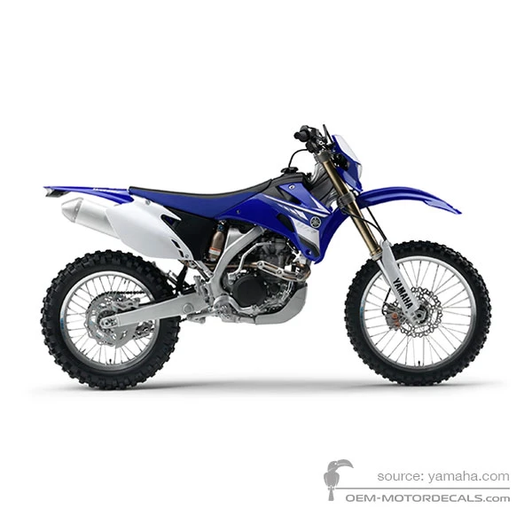 Decals for Yamaha WR450F 2008 - Blue • Yamaha OEM Decals