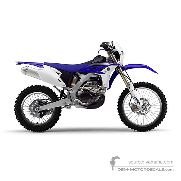Pegatinas para Yamaha WR450F 2012 - Azul • Yamaha Pegatinas OEM