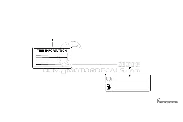 Yamaha XJ6 DIVERSION - Voorzichtigheid labels