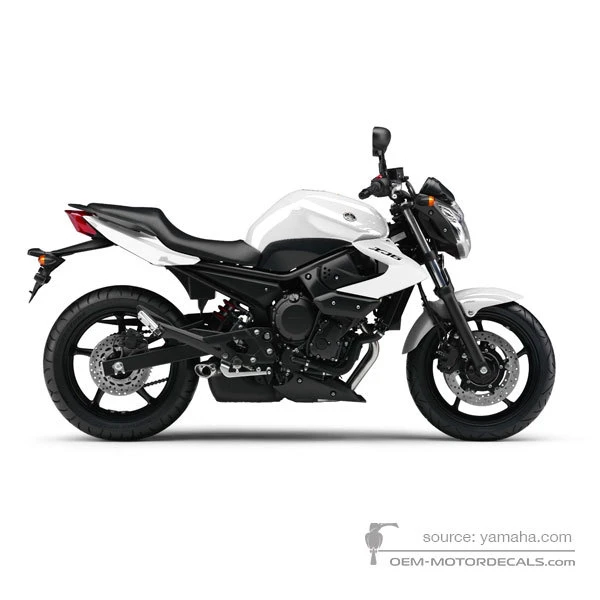 Autocollants pour Yamaha XJ6 DIVERSION 2011 - Blanc • Yamaha Autocollants OEM