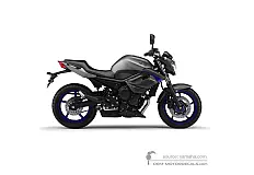 Aufkleber für Yamaha XJ6 DIVERSION 2013 - Grau • Yamaha OEM-Aufkleber
