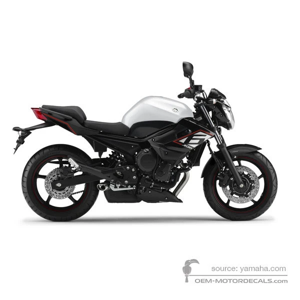 Stickers voor Yamaha XJ6 DIVERSION 2014 - Wit • Yamaha OEM Stickers