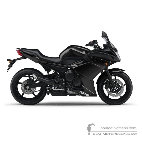 Autocollants pour Yamaha XJ6F DIVERSION 2011 - Noir • Yamaha Autocollants OEM