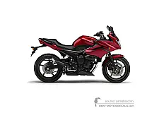 Adesivi per Yamaha XJ6S DIVERSION 2010 - Rosso • Yamaha Adesivi OEM