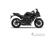 Adesivi per Yamaha XJ6S DIVERSION 2010 - Nero • Yamaha Adesivi OEM