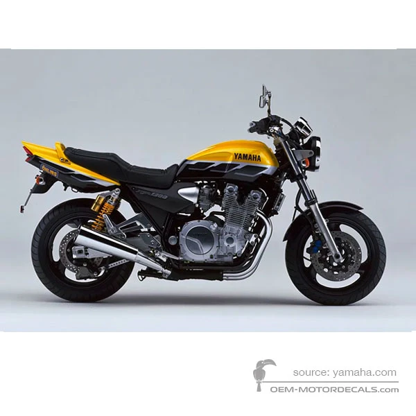 Decals for Yamaha XJR1300SP 2001 - Yellow • Yamaha OEM Decals